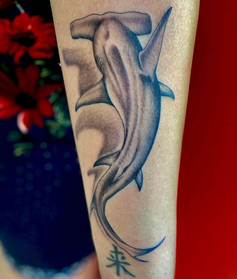 30 Unique Hammerhead Shark Tattoos You Must Love