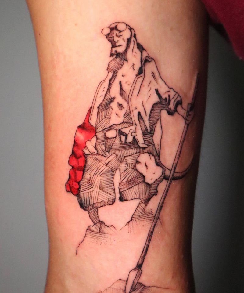 30 Unique Hellboy Tattoos You Must Love