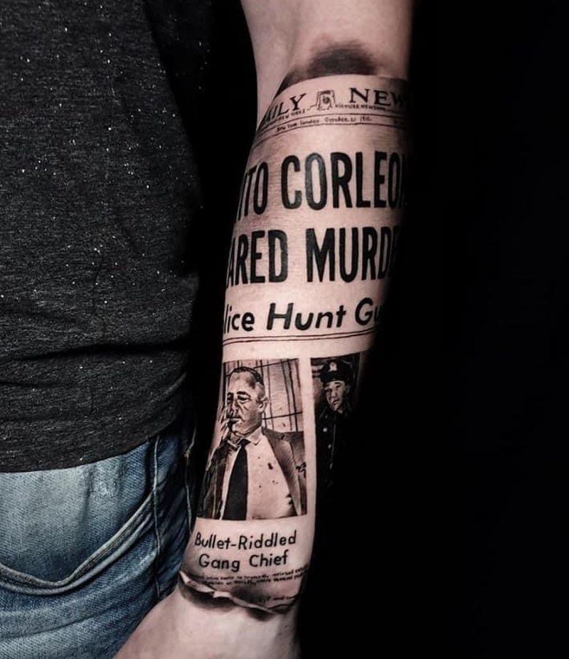 30 Unique Newspaper Tattoos You Must Love