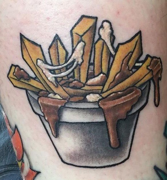 30 Unique Poutine Tattoos You Must Love