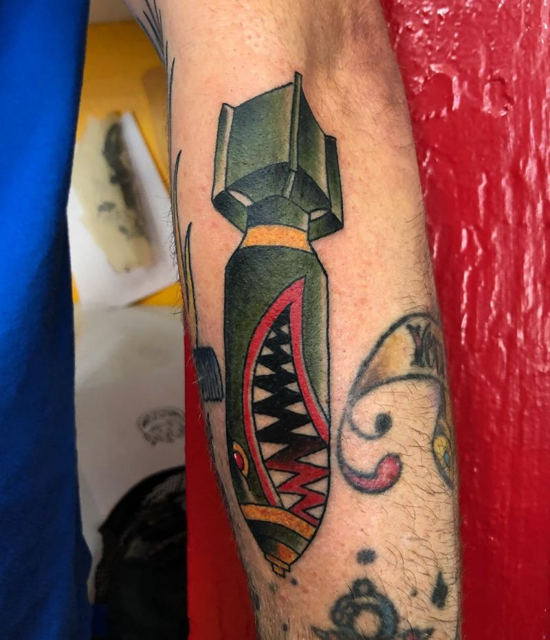 30 Unique Shark Bomb Tattoos You Must Love