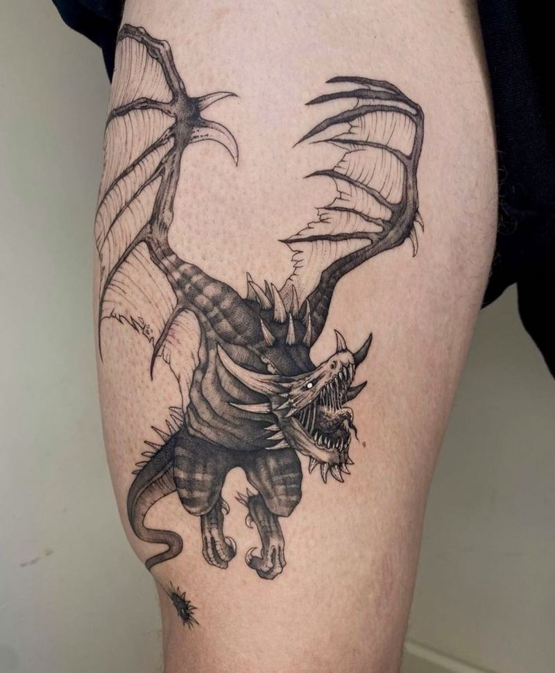 30 Unique Wyvern Tattoos You Must Love