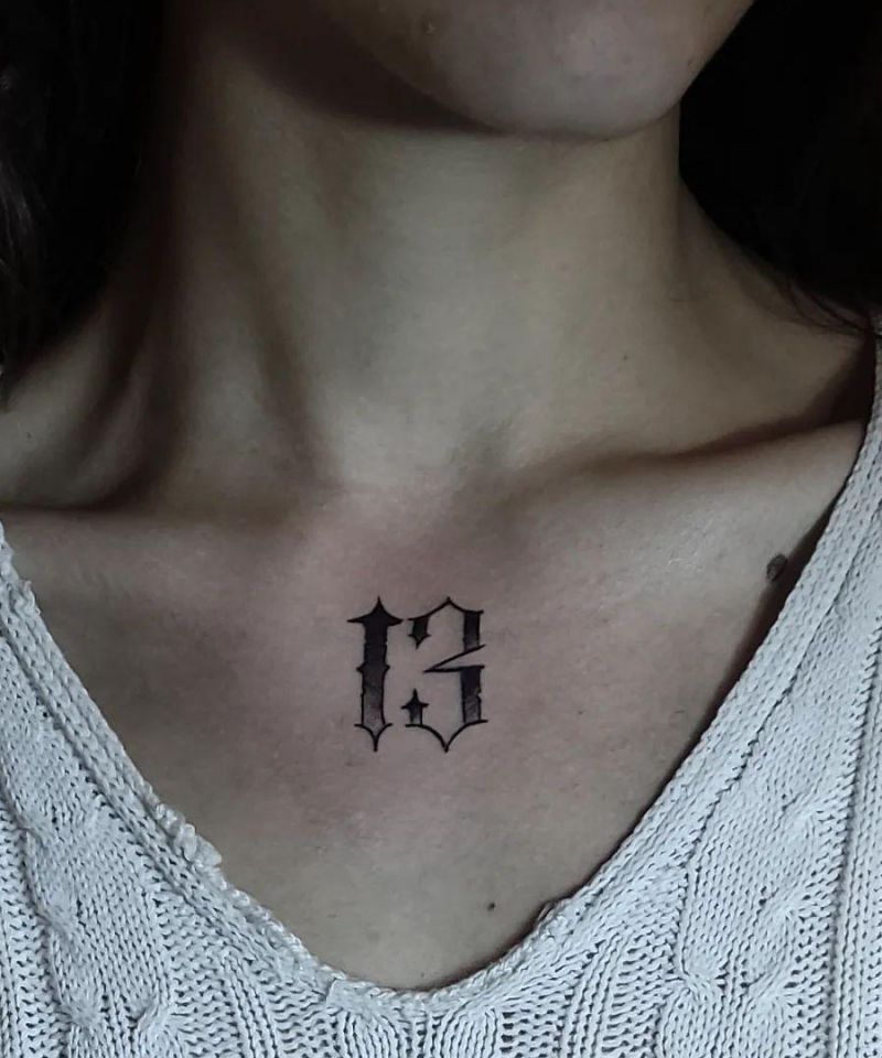 30 Unique 13 Tattoos For Your Next Ink