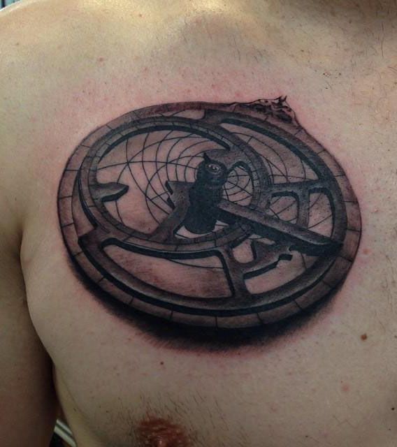 20 Awesome Astrolabe Tattoos You Can Copy