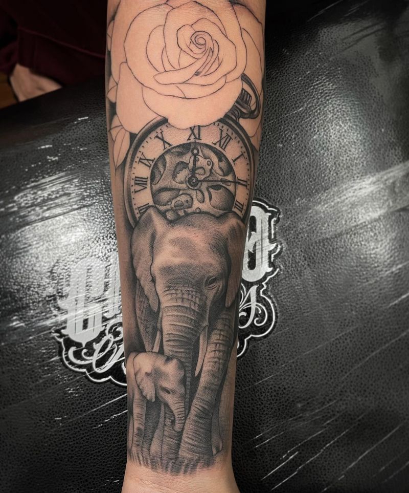 30 Cool Baby Elephant Tattoos for Your Inspiration