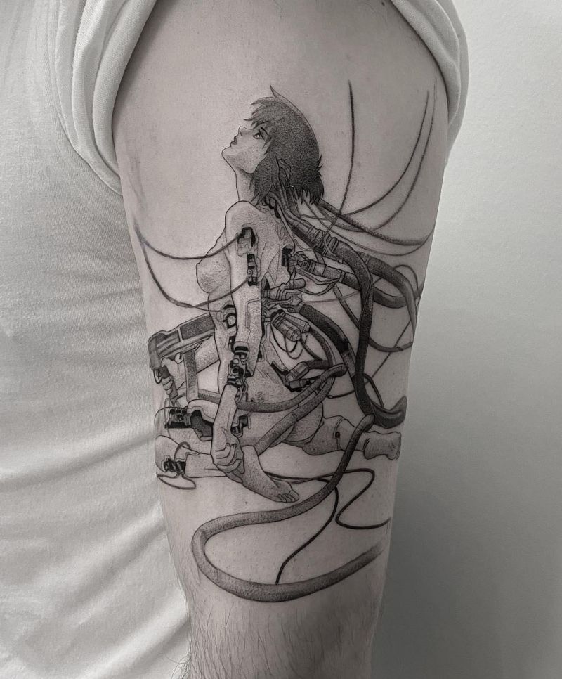 30 Unique Ghost In The Shell Tattoos You Can Copy