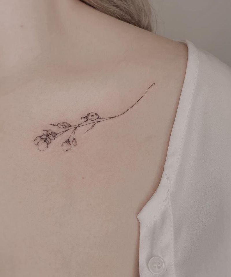 30 Unique Gypsophila Tattoos for Your Inspiration