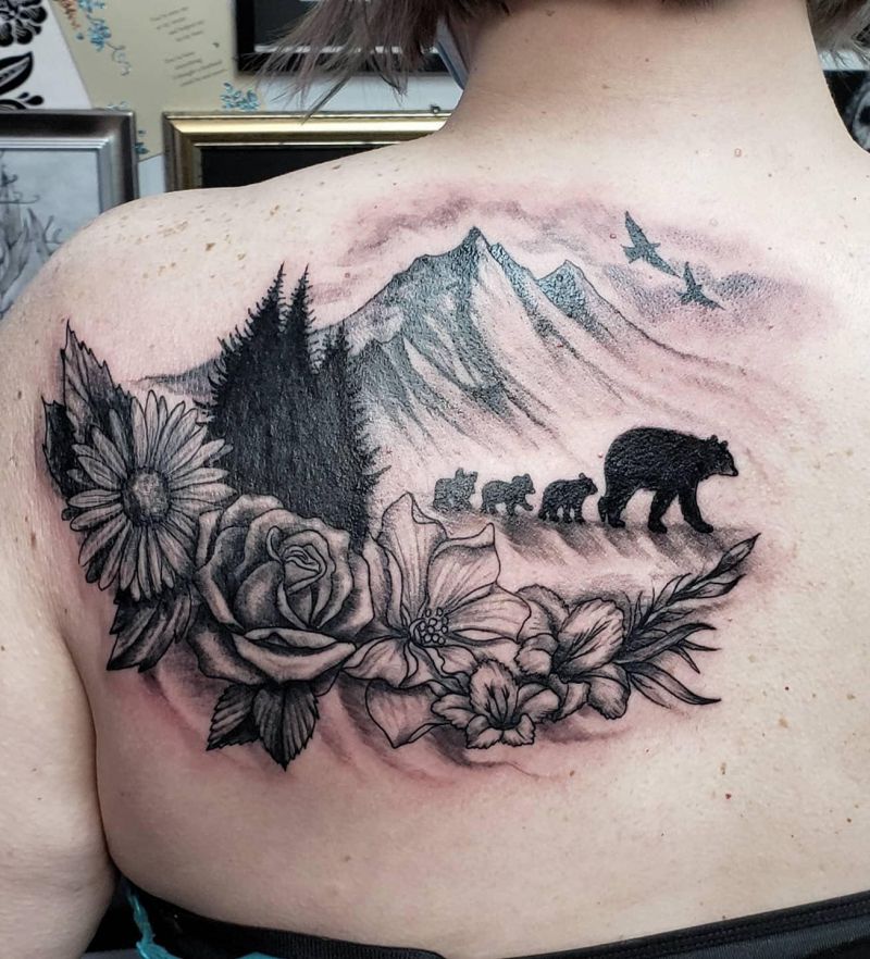 30 Classy Mama Bear Tattoos to Inspire You