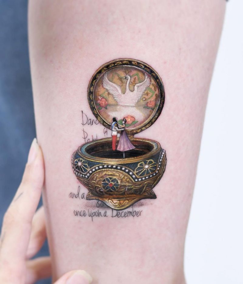 30 Unique Music Box Tattoos You Must Love