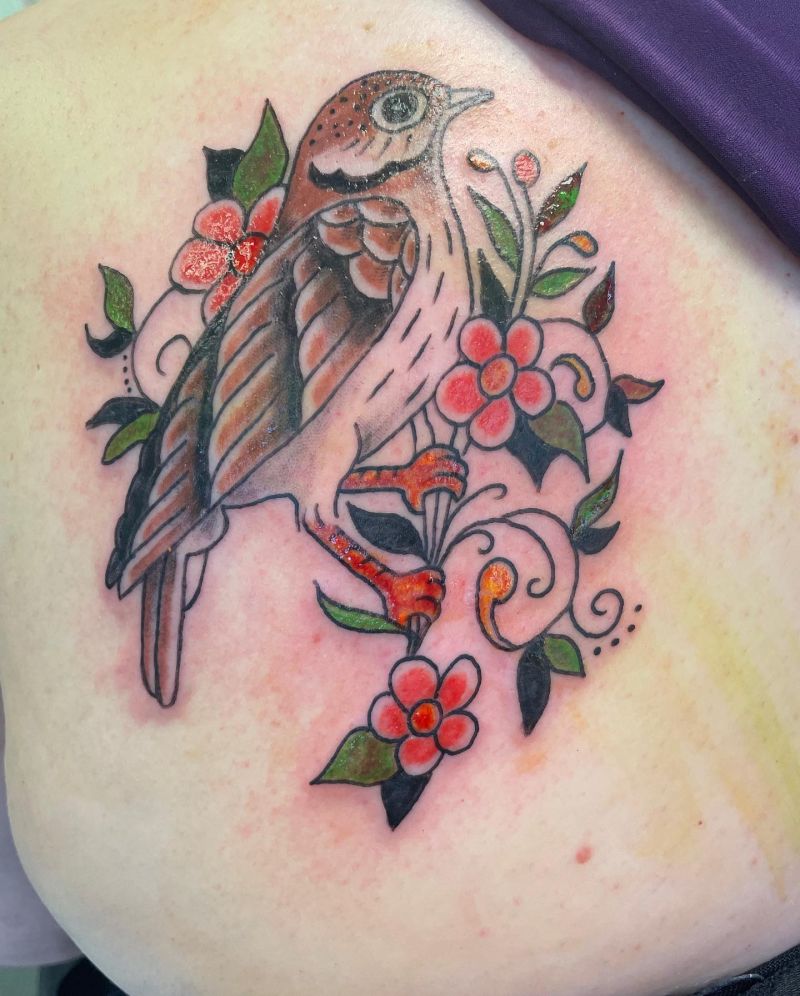 30 Unique Nightingale Tattoos to Inspire You