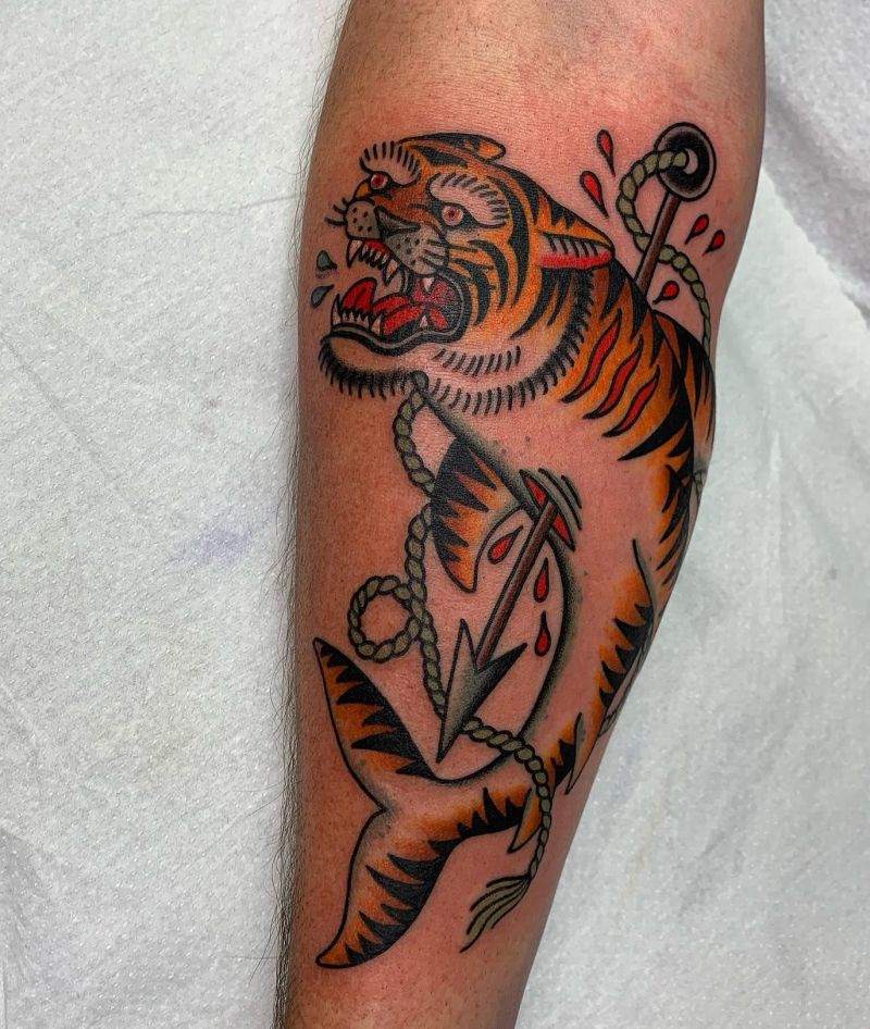 30 Unique Tiger Shark Tattoos You Must Love