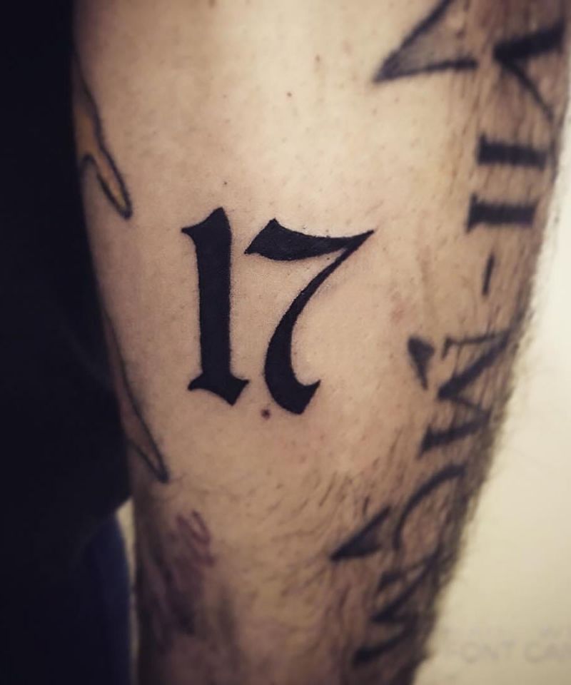 30 Unique 17 Tattoos You Can Copy