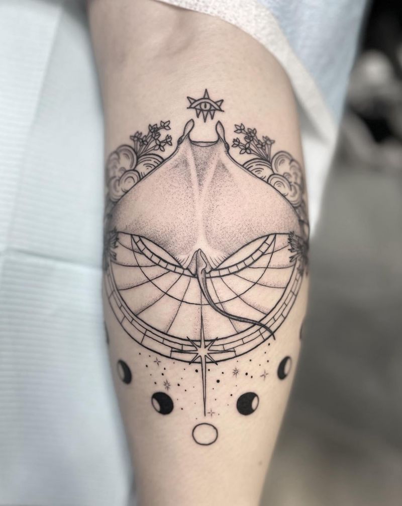 20 Awesome Astrolabe Tattoos You Can Copy