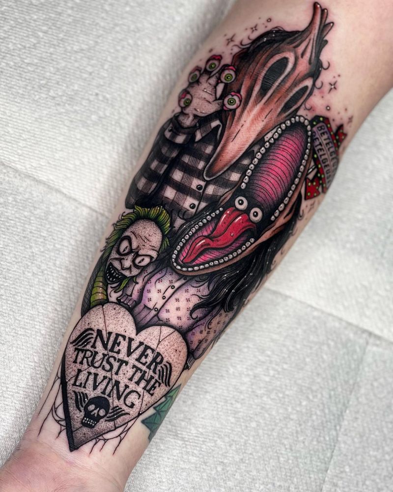 30 Unique Beetlejuice Tattoos You Must Love
