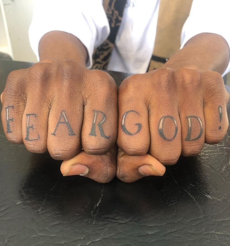 30 Unique Fear God Tattoos For Your Next Ink