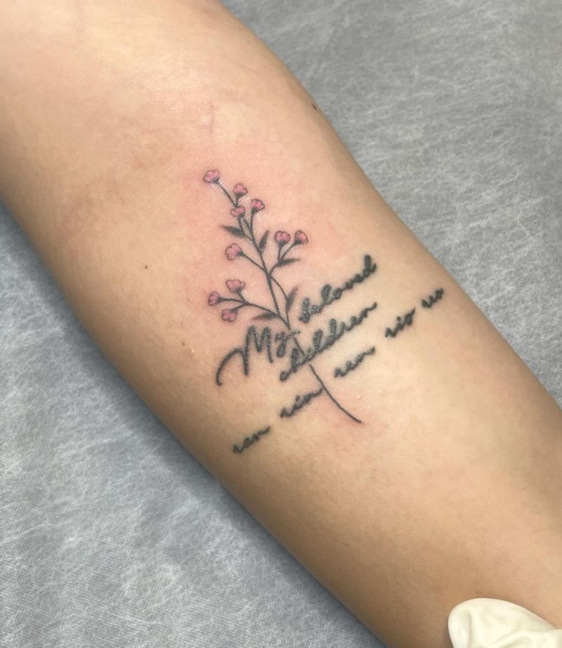 30 Unique Gypsophila Tattoos for Your Inspiration