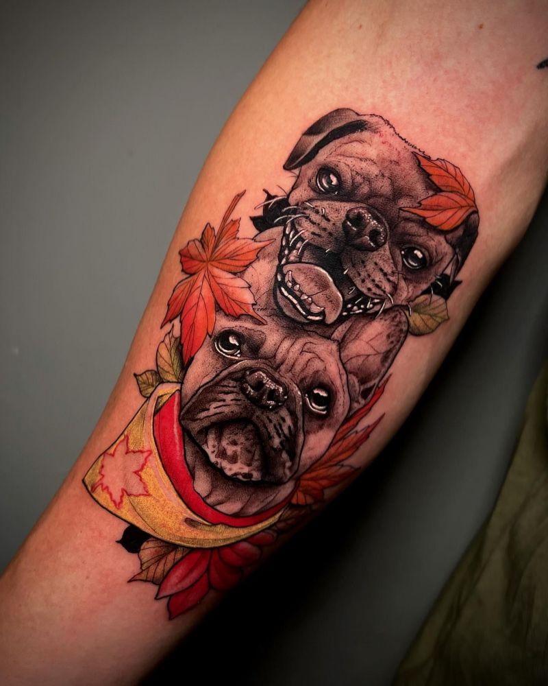 30 Cute Pug Tattoos You Must Love