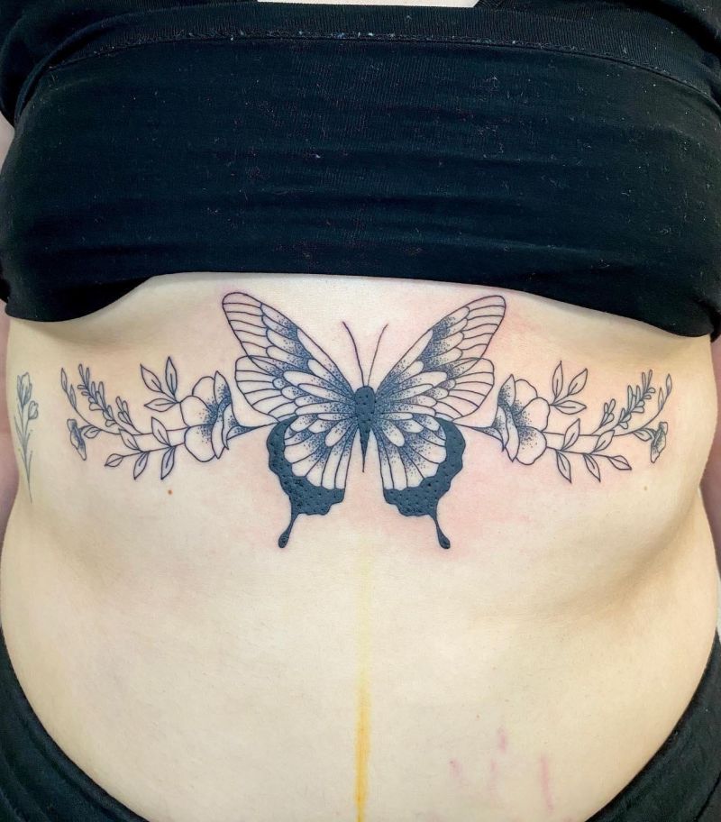 30 Pretty Sternum Tattoos For Your Next Ink