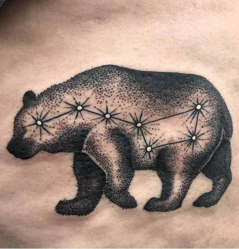 30 Unique Ursa Major Tattoos to Inspire You