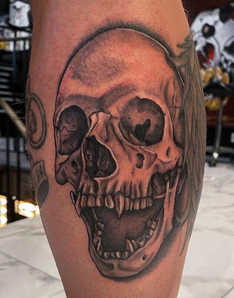 30 Cool Vampire Skull Tattoos for Your Inspiration