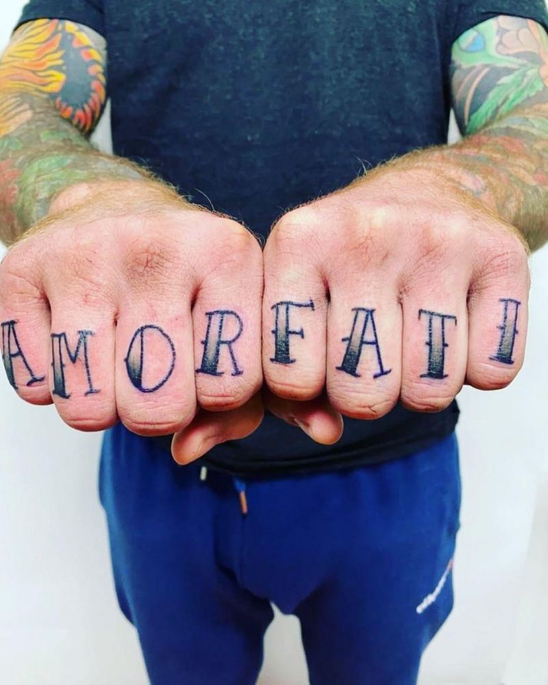 30 Unique Amor Fati Tattoos to Inspire You