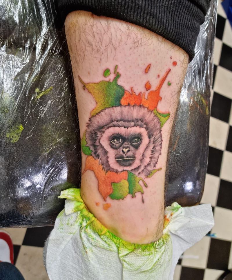 25 Unique Gibbon Tattoos for Your Inspiration