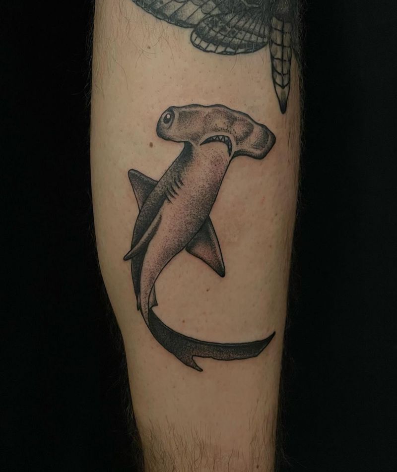 30 Unique Hammerhead Shark Tattoos You Must Love