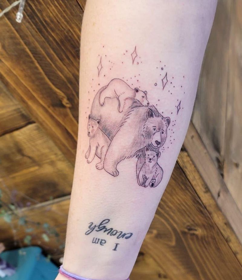 30 Classy Mama Bear Tattoos to Inspire You