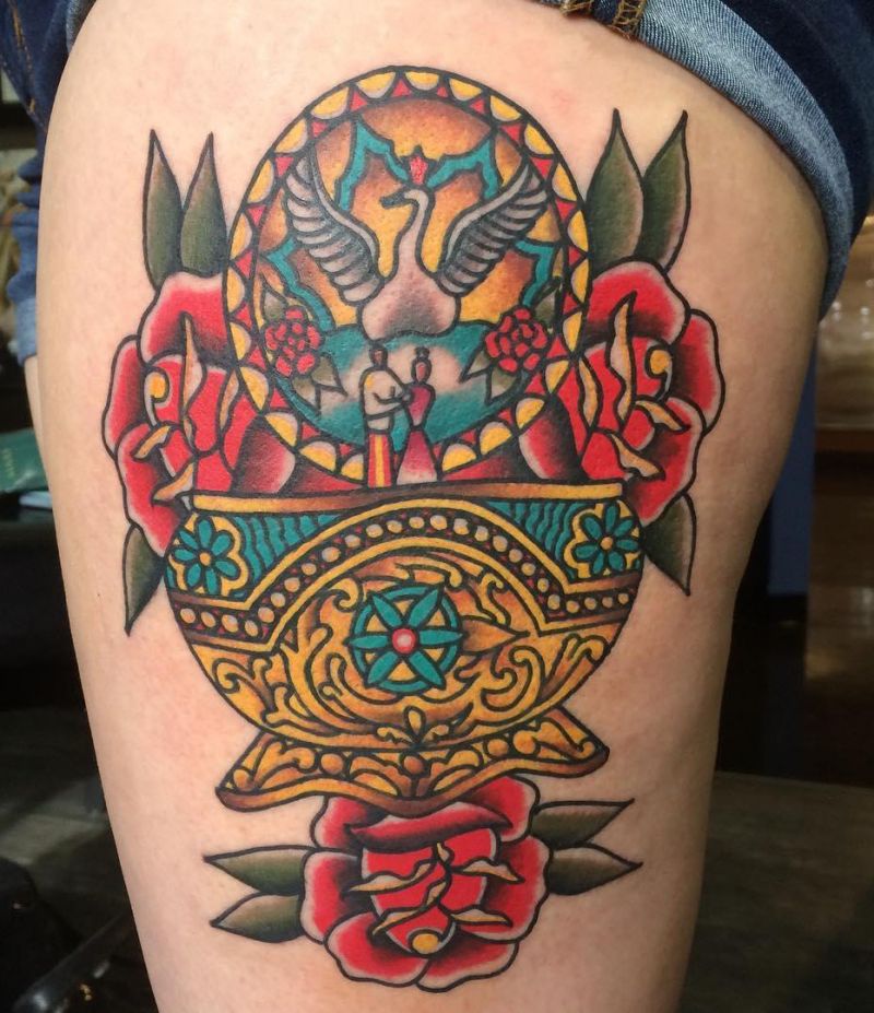 30 Unique Music Box Tattoos You Must Love