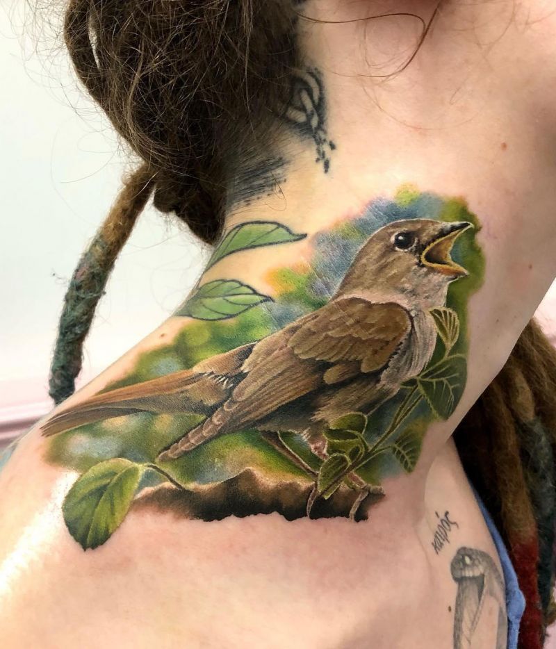 30 Unique Nightingale Tattoos to Inspire You