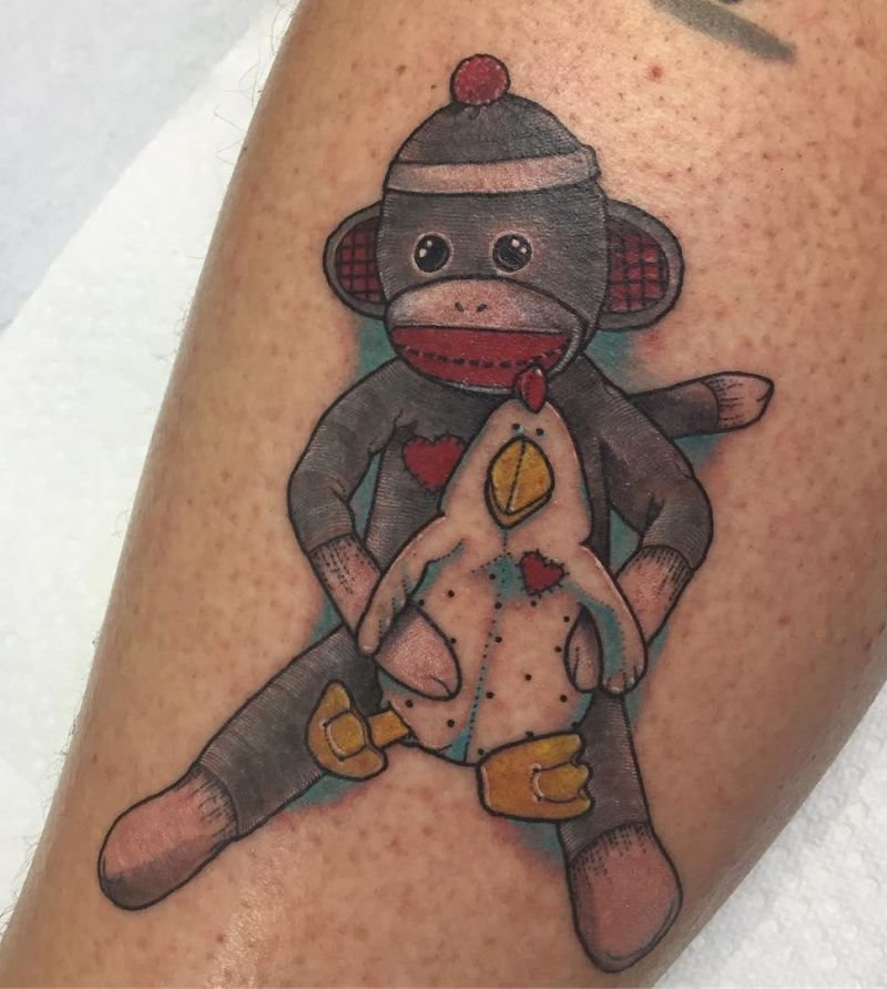 27 Unique Sock Monkey Tattoos for Your Inspiration