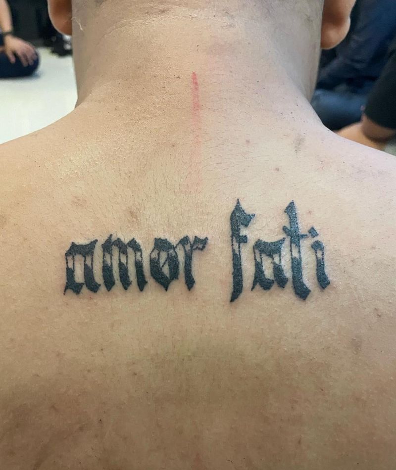 30 Unique Amor Fati Tattoos to Inspire You