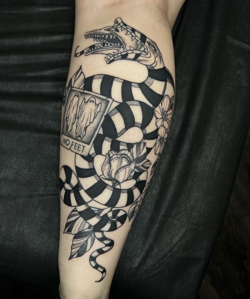 30 Unique Beetlejuice Tattoos You Must Love