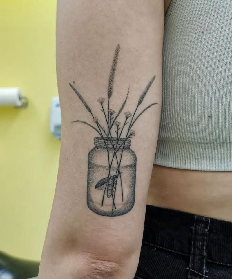 30 Pretty Firefly Jar Tattoos You Must Love