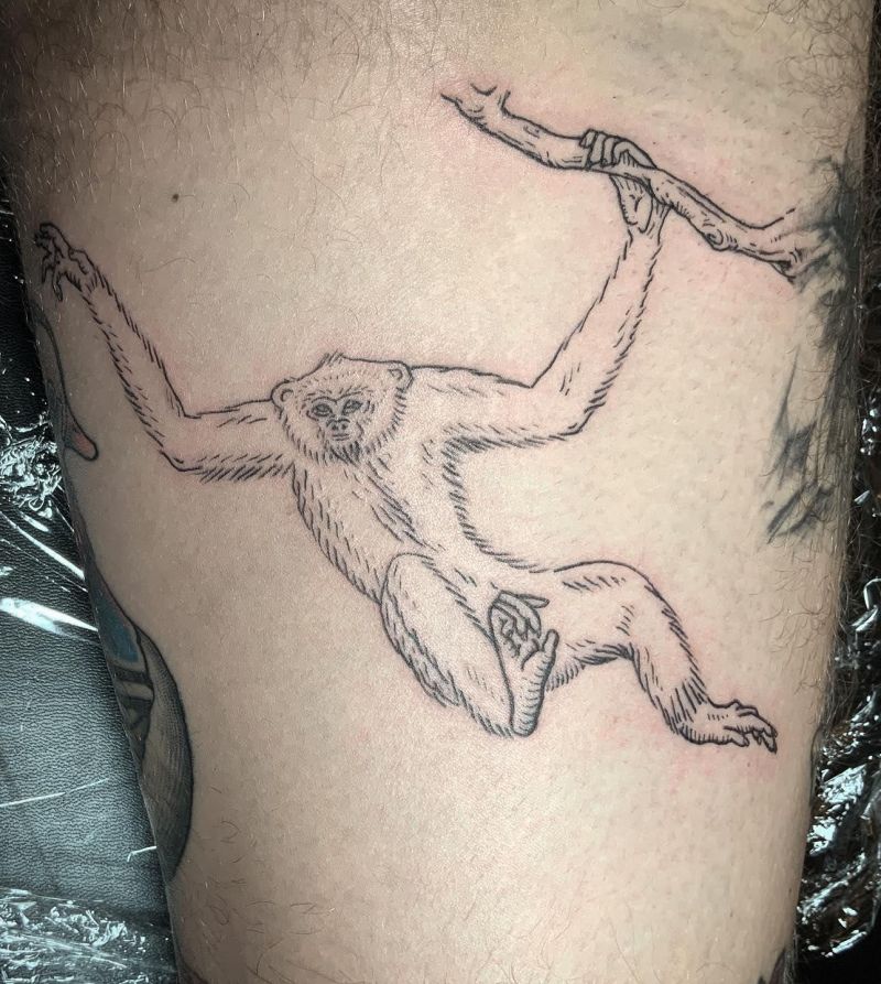 25 Unique Gibbon Tattoos for Your Inspiration