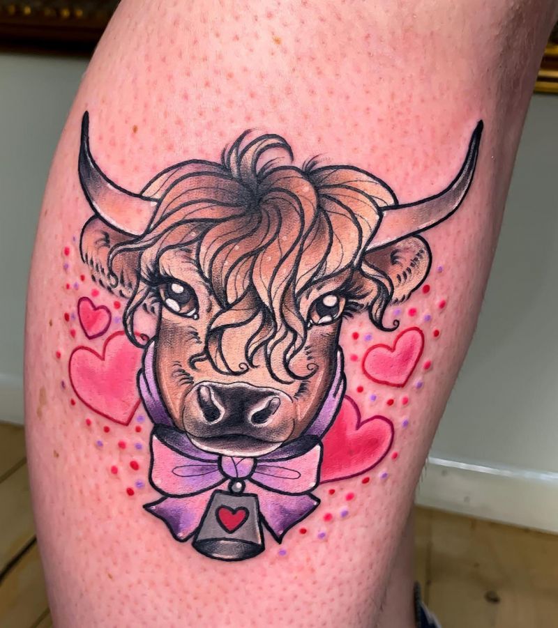 30 Classy Highland Cow Tattoos For Your Next Ink