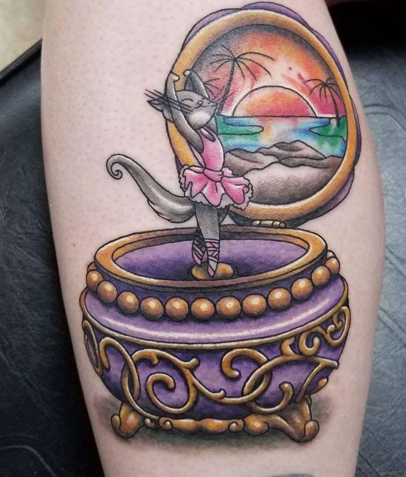 30 Unique Music Box Tattoos You Must Love