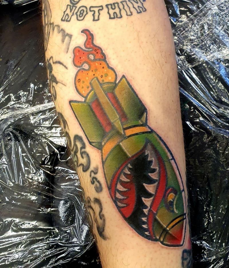 30 Unique Shark Bomb Tattoos You Must Love