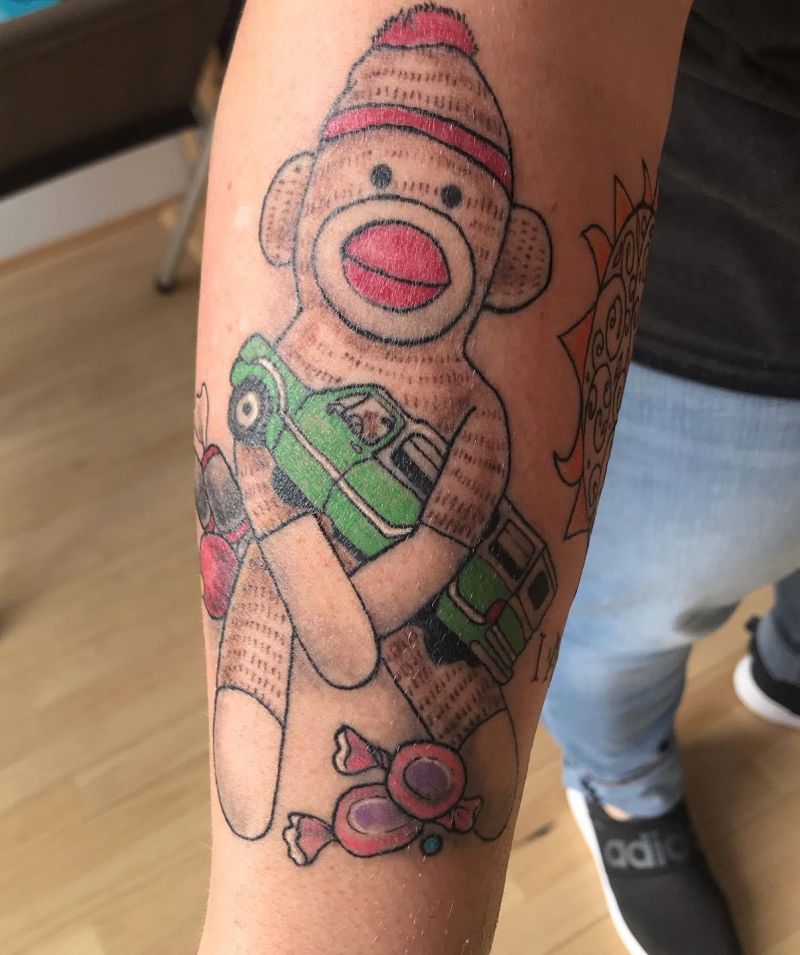 27 Unique Sock Monkey Tattoos for Your Inspiration