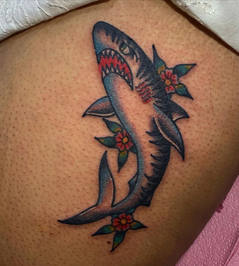 30 Unique Tiger Shark Tattoos You Must Love