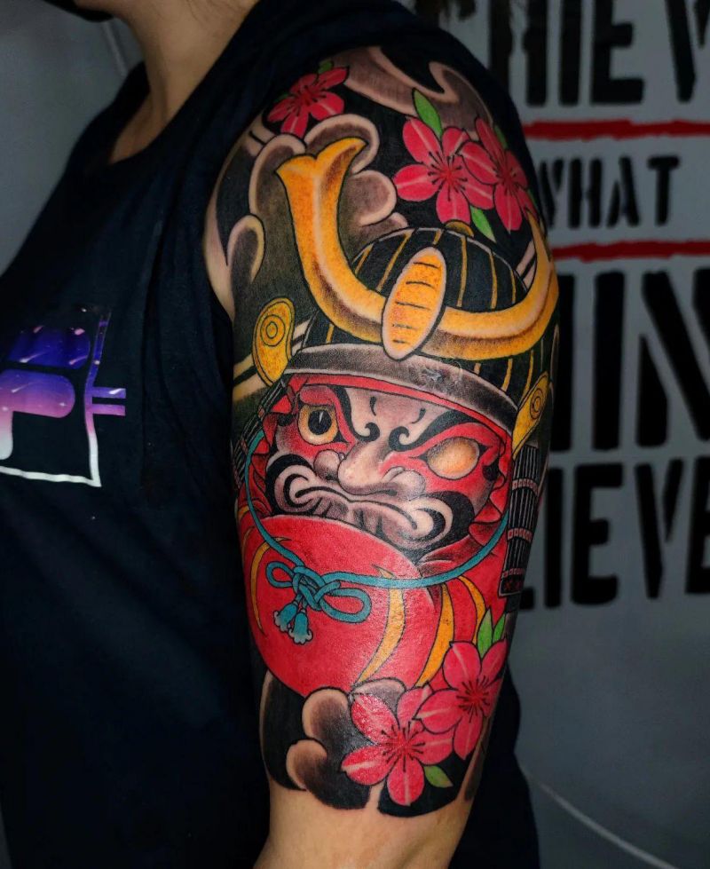 30 Unique Daruma Doll Tattoos for Your Inspiration