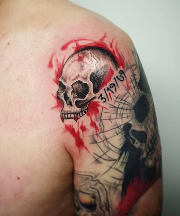 30 Cool Vampire Skull Tattoos for Your Inspiration