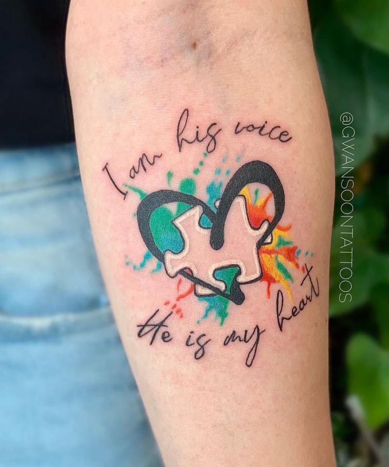 30 Unique Autism Tattoos to Inspire You
