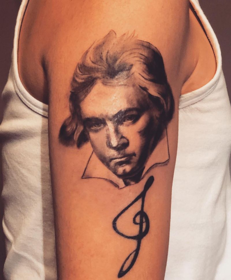 30 Awesome Beethoven Tattoos to Inspire You