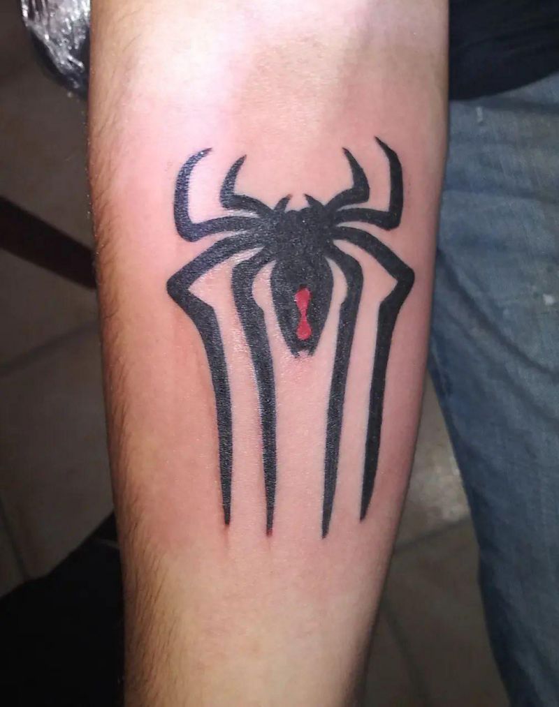 30 Unique Black Widow Spider Tattoos You Must Love