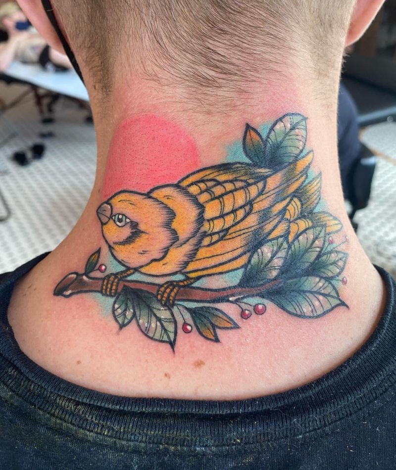 26 Pretty Canary Tattoos You Must Love