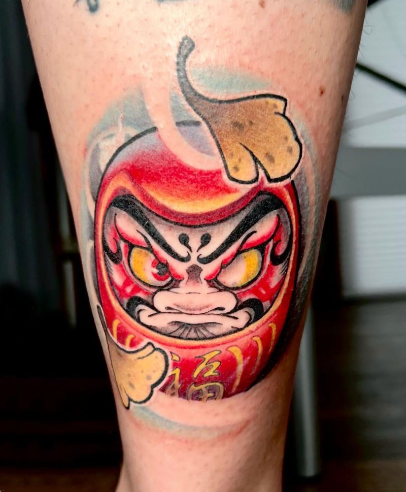 30 Unique Daruma Doll Tattoos for Your Inspiration