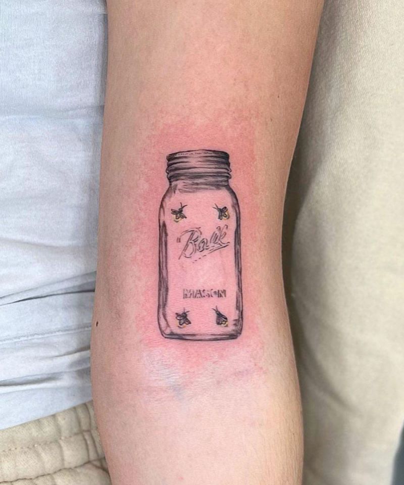 30 Pretty Firefly Jar Tattoos You Must Love