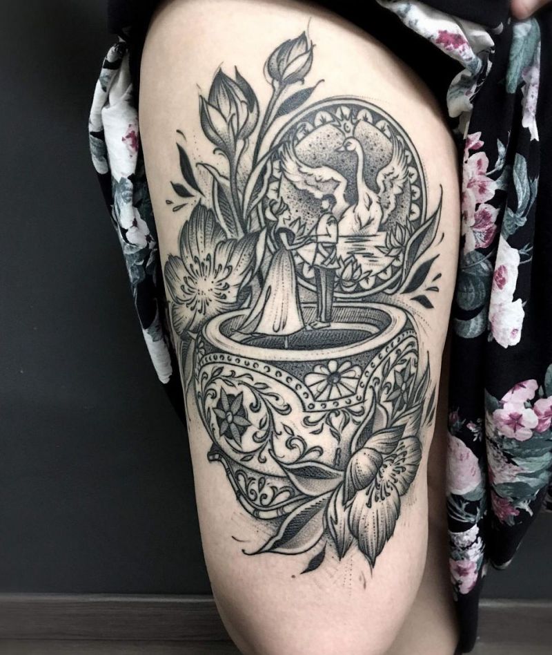 30 Unique Music Box Tattoos You Must Love