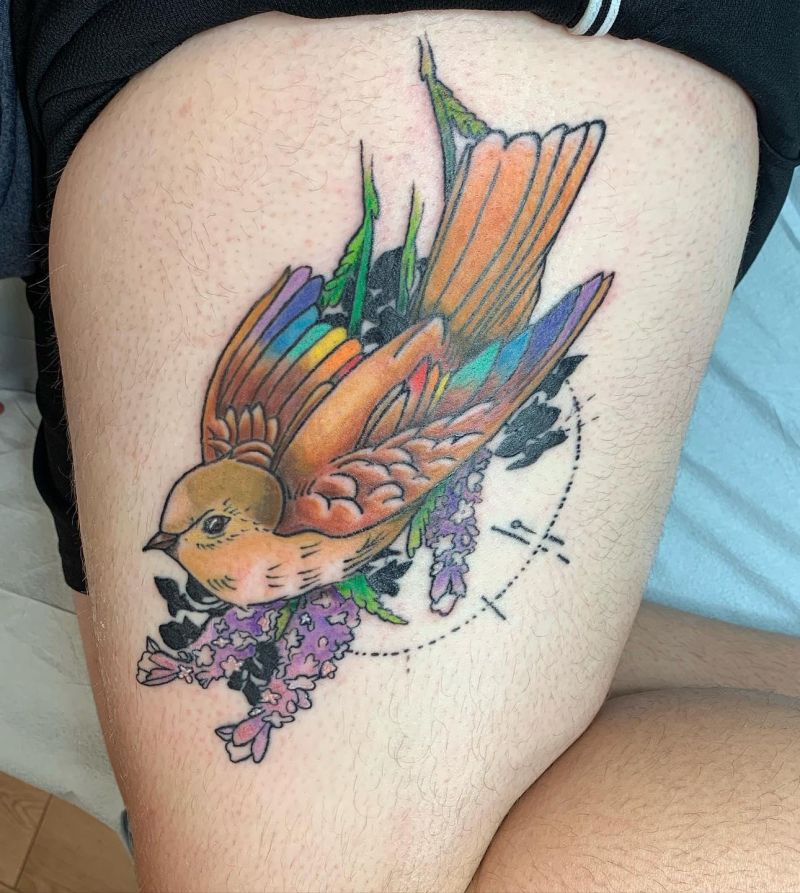 30 Unique Nightingale Tattoos to Inspire You